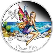 Tuvalu 50 Cents (Ocean Fairy) KM# 301 OCEAN FAIRY P AH coin reverse Tuvalu 50 Cents (Ocean Fairy) KM# 301 OCEAN FAIRY P AH coin reverse