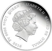 Tuvalu 50 Cents Sylvester 2018 P Proof QUEEN ELIZABETH II IRB 1/2 OZ 9999 AG 2018 TUVALU 50 CENTS coin obverse Tuvalu 50 Cents Sylvester 2018 P Proof QUEEN ELIZABETH II IRB 1/2 OZ 9999 AG 2018 TUVALU 50 CENTS coin obverse