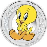 Tuvalu 50 Cents Tweety Bird 2018 P Proof TWEETY P BIRD TM & © 2018 WBEI (S18) coin reverse Tuvalu 50 Cents Tweety Bird 2018 P Proof TWEETY P BIRD TM & © 2018 WBEI (S18) coin reverse