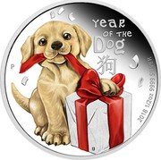 Tuvalu 50 Cents Year of the Dog 2018 P Proof YEAR OF THE DOG P IJ 狗 2018 1/2 OZ 9999 SILVER coin reverse Tuvalu 50 Cents Year of the Dog 2018 P Proof YEAR OF THE DOG P IJ 狗 2018 1/2 OZ 9999 SILVER coin reverse