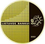 Lithuania 50 Euro (100th anniversary of the Bank of Lithuania) LIETUVOS BANKUI CLB 100 2022 coin reverse Lithuania 50 Euro (100th anniversary of the Bank of Lithuania) LIETUVOS BANKUI CLB 100 2022 coin reverse