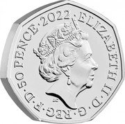 UK 50 Pence Winnie The Pooh and Friends Coloured 2022 Brilliant Uncirculated (BU) ELIZABETH II D G REG F D 50 PENCE 2022 J.C coin obverse UK 50 Pence Winnie The Pooh and Friends Coloured 2022 Brilliant Uncirculated (BU) ELIZABETH II D G REG F D 50 PENCE 2022 J.C coin obverse