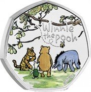 UK 50 Pence Winnie The Pooh and Friends Coloured 2022 Brilliant Uncirculated (BU) WINNIE THE POOH ©DISNEY coin reverse UK 50 Pence Winnie The Pooh and Friends Coloured 2022 Brilliant Uncirculated (BU) WINNIE THE POOH ©DISNEY coin reverse