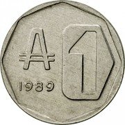 Argentina Austral Buenos Aires City Hall 1989 KM# 100 ₳ 1 1989 coin reverse Argentina Austral Buenos Aires City Hall 1989 KM# 100 ₳ 1 1989 coin reverse