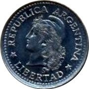 Argentina Centavo Capped Liberty 1975 KM# 64 REPUBLICA ARGENTINA LIBERTAD coin obverse Argentina Centavo Capped Liberty 1975 KM# 64 REPUBLICA ARGENTINA LIBERTAD coin obverse