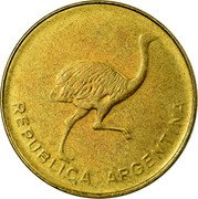 Argentina Centavo Common Rhea 1987 KM# 96.2 REPUBLICA ARGENTINA coin obverse Argentina Centavo Common Rhea 1987 KM# 96.2 REPUBLICA ARGENTINA coin obverse