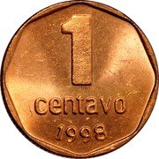 Argentina Centavo En Union y Libertad 1998 KM# 113a 1 CENTAVO 1998 coin reverse Argentina Centavo En Union y Libertad 1998 KM# 113a 1 CENTAVO 1998 coin reverse