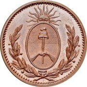 Argentina Decimo Coat of Arms Buenos Aires 1822 KM# 1 coin reverse Argentina Decimo Coat of Arms Buenos Aires 1822 KM# 1 coin reverse