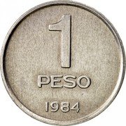 Argentina Peso Capitol Building 1984 KM# 91 1 PESO 1984 coin reverse Argentina Peso Capitol Building 1984 KM# 91 1 PESO 1984 coin reverse