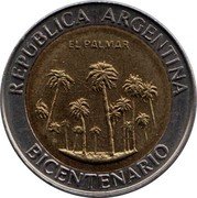Argentina Peso Bicentennial El Palmar 2010 KM# 156 REPUBLICA ARGENTINA EL PALMAR BICENTENARIO coin obverse Argentina Peso Bicentennial El Palmar 2010 KM# 156 REPUBLICA ARGENTINA EL PALMAR BICENTENARIO coin obverse