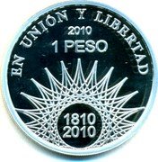 Argentina Peso Bicentennial Pucara de Tilcara 2010 Proof KM# 168 EN UNIÓN Y LIBERTAD 2010 1 PESO 1810 2010 coin reverse Argentina Peso Bicentennial Pucara de Tilcara 2010 Proof KM# 168 EN UNIÓN Y LIBERTAD 2010 1 PESO 1810 2010 coin reverse