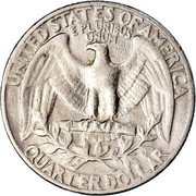 USA Quarter Dollar (Washington) UNITED STATES OF AMERICA QUARTER DOLLAR E PLURIBUS UNUM coin reverse USA Quarter Dollar (Washington) UNITED STATES OF AMERICA QUARTER DOLLAR E PLURIBUS UNUM coin reverse