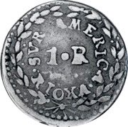 Argentina Real Coat of Arms La Rioja 1823 KM# 5 1 R RIOXA SVR AMERICA coin reverse Argentina Real Coat of Arms La Rioja 1823 KM# 5 1 R RIOXA SVR AMERICA coin reverse