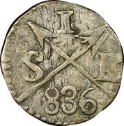 Argentina Real Radiant Sun (1)836 KM# 6 S E I 836 coin obverse