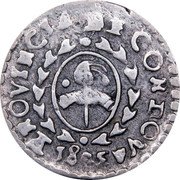Argentina Real Radiant Sunface Cordoba 1843 JPP KM# 22 PROVINCIA DE CORDOVA coin obverse Argentina Real Radiant Sunface Cordoba 1843 JPP KM# 22 PROVINCIA DE CORDOVA coin obverse