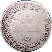 Argentina Real Radiant Sunface Cordoba 1848 KM# 26.2 PROVINCIA DE CORDOBA 1 REAL coin obverse Argentina Real Radiant Sunface Cordoba 1848 KM# 26.2 PROVINCIA DE CORDOBA 1 REAL coin obverse