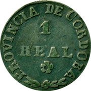 Argentina Real Cordoba 1848 Medal rotation KM# 26.3 1 REAL PROVINCIA DE CORDOBA coin obverse Argentina Real Cordoba 1848 Medal rotation KM# 26.3 1 REAL PROVINCIA DE CORDOBA coin obverse