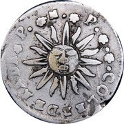 Argentina Real Castle Cordoba 1841 PNP KM# 14 CONFEDERADA P N P coin reverse