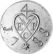 Malaysia 1/2 Dollar Malay Peninsula 1788 star KM# 7 1788 coin obverse Malaysia 1/2 Dollar Malay Peninsula 1788 star KM# 7 1788 coin obverse