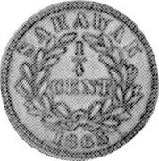 Malaysia 1/4 Cent James Brooke Sarawak 1863 Proof KM# 1a SARAWAK 1/4 CENT 1863 coin reverse Malaysia 1/4 Cent James Brooke Sarawak 1863 Proof KM# 1a SARAWAK 1/4 CENT 1863 coin reverse