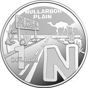 Australia 1 Dollar Letter N 2022  Proof - 26 Coin Set NULLABOR PLAIN 90 MILE STRAIGHT 1 DOLLAR N coin reverse