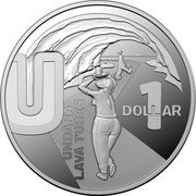 Australia 1 Dollar Letter U 2022  Proof - 26 Coin Set U UNDARA LAVA TUBES 1 DOLLAR coin reverse