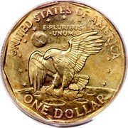 USA One Dollar Susan B. Anthony Pattern 1999 P UNITED STATES OF AMERICA E PLURIBUS UNUM FG ONE DOLLAR coin reverse