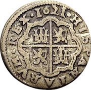 Spain 1 Real (Philip III) HISPANIARVM REX 1621 coin reverse Spain 1 Real (Philip III) HISPANIARVM REX 1621 coin reverse