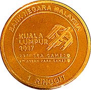 Malaysia 1 Ringgit 29th Southeast Asian Games and 9th ASEAN Para Games 2017 In Coincard BANK NEGARA MALAYSIA KUALA LUMPUR 2017 29TH SEA GAMES 9TH ASEAN PARA GAMES 1 RINGGIT coin obverse Malaysia 1 Ringgit 29th Southeast Asian Games and 9th ASEAN Para Games 2017 In Coincard BANK NEGARA MALAYSIA KUALA LUMPUR 2017 29TH SEA GAMES 9TH ASEAN PARA GAMES 1 RINGGIT coin obverse