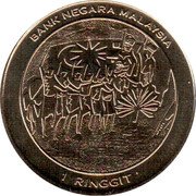 Malaysia 1 Ringgit National Museum Anniversary 2013  Coin Card BANK NEGARA MALAYSIA 1 RINGGIT coin obverse Malaysia 1 Ringgit National Museum Anniversary 2013  Coin Card BANK NEGARA MALAYSIA 1 RINGGIT coin obverse
