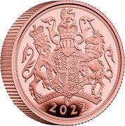 UK 1 Sovereign (Platinum Jubilee Piedfort) HONI SOIT QUI MAL Y PENSE DIEU ET MON DROIT TN 2022 coin reverse UK 1 Sovereign (Platinum Jubilee Piedfort) HONI SOIT QUI MAL Y PENSE DIEU ET MON DROIT TN 2022 coin reverse