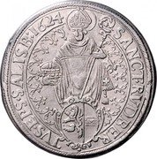 Austria 1 Thaler (Madonna - Paris von Lodron) SANCT RVDBER // TVS EPS SALISB 1624 coin reverse