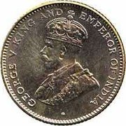 Malaysia Ten Cents George V 1917 KM# 29 GEORGE V KING AND EMPEROR OF INDIA coin obverse Malaysia Ten Cents George V 1917 KM# 29 GEORGE V KING AND EMPEROR OF INDIA coin obverse