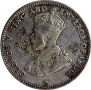 Malaysia Ten Cents George V Straits Settlements 1919 KM# 29a GEORGE V KING AND EMPEROR OF INDIA coin obverse Malaysia Ten Cents George V Straits Settlements 1919 KM# 29a GEORGE V KING AND EMPEROR OF INDIA coin obverse