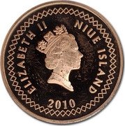 Niue 10 Cents Coconut Crab 2010 KM# 194 ELIZABETH II NIUE ISLAND 2009 coin obverse Niue 10 Cents Coconut Crab 2010 KM# 194 ELIZABETH II NIUE ISLAND 2009 coin obverse