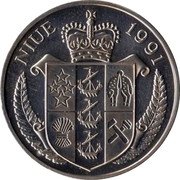 Niue 10 Dollars Olympic Games. Discus Thrower 1991 Proof KM# 56 NIUE 1991 coin obverse Niue 10 Dollars Olympic Games. Discus Thrower 1991 Proof KM# 56 NIUE 1991 coin obverse