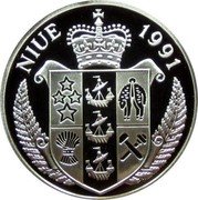 Niue 10 Dollars Summer Olympic Games. Running 1991 Proof KM# 46 NIUE 1991 coin obverse Niue 10 Dollars Summer Olympic Games. Running 1991 Proof KM# 46 NIUE 1991 coin obverse