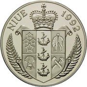 Niue 10 Dollars Whales 1992 Proof KM# 74 NIUE 1992 coin obverse Niue 10 Dollars Whales 1992 Proof KM# 74 NIUE 1992 coin obverse