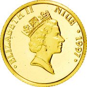 Niue 10 Dollars Statue of Liberty 1997 Proof KM# 81 ELIZABETH II NIUE 1997 coin obverse