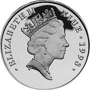 Niue 10 Dollars Diana. Princess of Wales 1998 Proof KM# 105 ELIZABETH II NIUE 1998 coin obverse Niue 10 Dollars Diana. Princess of Wales 1998 Proof KM# 105 ELIZABETH II NIUE 1998 coin obverse
