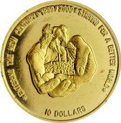 Niue 10 Dollars Entering the New Century. For a Better World 1999 Proof KM# 181 ENTERING THE NEW CENTURY 1999/2000 STRIVING FOR A BETTER WORLD 10 DOLLARS coin reverse Niue 10 Dollars Entering the New Century. For a Better World 1999 Proof KM# 181 ENTERING THE NEW CENTURY 1999/2000 STRIVING FOR A BETTER WORLD 10 DOLLARS coin reverse