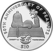 Niue 10 Dollars Snoopy & Woodstock 2000 Proof KM# 116 50TH ANNIVERSARY OF WOODSTOCK PEANUTS SNOOPY & WOODSTOCK $10 coin reverse Niue 10 Dollars Snoopy & Woodstock 2000 Proof KM# 116 50TH ANNIVERSARY OF WOODSTOCK PEANUTS SNOOPY & WOODSTOCK $10 coin reverse