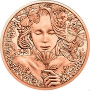 Austria 10 Euro Flower language - marigolds 2022 2022 REPUBLIK ÖSTERREICH 10 EURO coin obverse Austria 10 Euro Flower language - marigolds 2022 2022 REPUBLIK ÖSTERREICH 10 EURO coin obverse