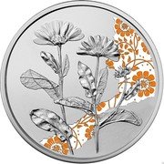 Austria 10 Euro (Flower language - marigolds - Coloured)  coin reverse Austria 10 Euro (Flower language - marigolds - Coloured)  coin reverse