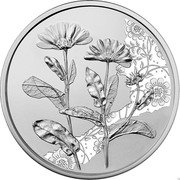 Austria 10 Euro ((Flower language - marigolds - Silver))  coin reverse Austria 10 Euro ((Flower language - marigolds - Silver))  coin reverse
