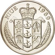Niue 100 Dollars Steffi Graf 1989 Proof KM# 28 NIUE 1989 coin obverse Niue 100 Dollars Steffi Graf 1989 Proof KM# 28 NIUE 1989 coin obverse