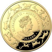 Australia 100 Dollars (Year of The Tiger Domed Edition) JC ELIZABETH II AUSTRALIA 2022 100 DOLLARS coin obverse Australia 100 Dollars (Year of The Tiger Domed Edition) JC ELIZABETH II AUSTRALIA 2022 100 DOLLARS coin obverse