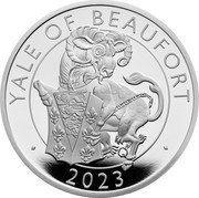 UK 1000 Pounds (Yale of Beaufort) YALE OF BEAUFORT DL 2023 coin reverse UK 1000 Pounds (Yale of Beaufort) YALE OF BEAUFORT DL 2023 coin reverse
