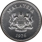 Malaysia 15 Ringgit Malaysian Gaur 1976 KM# 19 MALAYSIA 1976 coin obverse Malaysia 15 Ringgit Malaysian Gaur 1976 KM# 19 MALAYSIA 1976 coin obverse