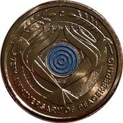 Australia 2 Dollars (Remembrance Day 75 Years Peacekeeping) C AS 75TH ANNIVERSARY OF PEACEKEEPING coin reverse Australia 2 Dollars (Remembrance Day 75 Years Peacekeeping) C AS 75TH ANNIVERSARY OF PEACEKEEPING coin reverse